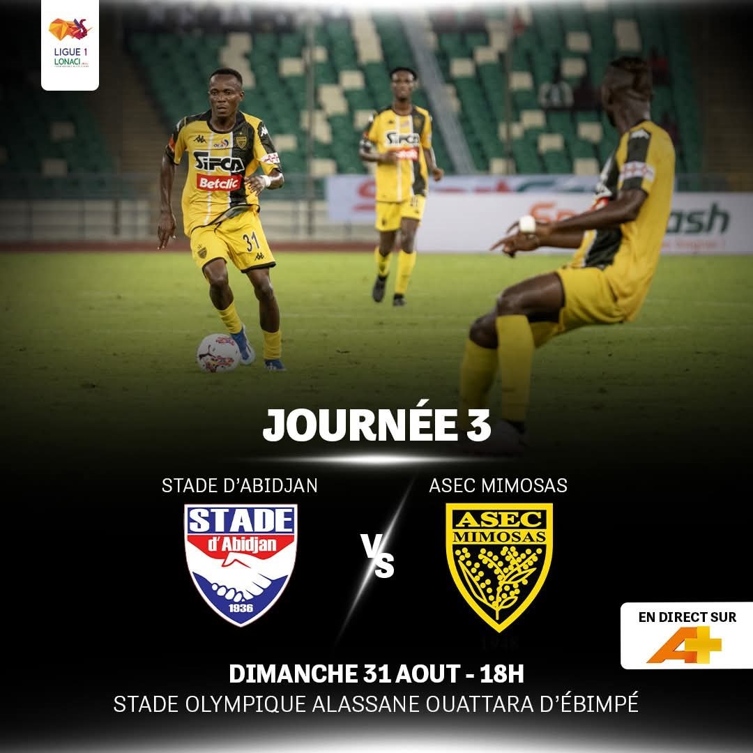 Stade d’Abidjan – ASEC Mimosas, choc de titans!