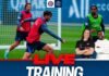 15 minutes d’entraînement en direct avant Toulouse