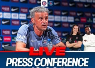 Conf de presse de Luis Enrique en direct avant Toulouse