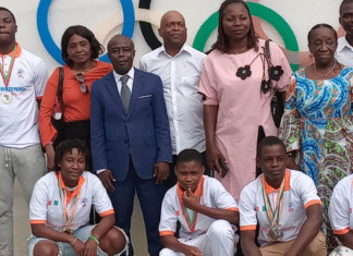 BEACH WRESTLING – CHAMPIONNAT D’AFRIQUE U15, U17 et U20 / LE COMITÉ NATIONAL OLYMPIQUE CÉLÈBRE LES MÉDAILLÉS IVOIRIENS