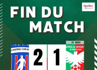 CIV/ Ligue 2/ Atlantis fc 1 – Africa Sports 0 / LE PETIT POUCET PLUME L’AIGLON !
